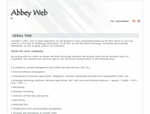 Tablet Screenshot of abbeyweb.com